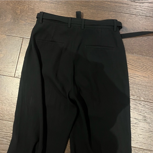 Babaton women’s pleated pant with tie front. Size 0. Black. - Picture 3 of 3